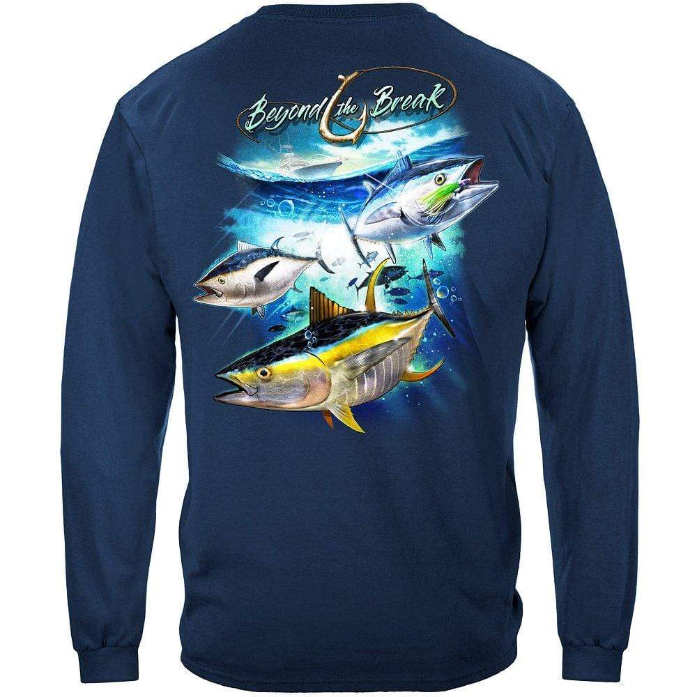 United States Tuna Time Off Shore Fishing Premium T-Shirt, Long Sleeve / 4XL