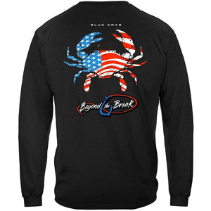 United States Patriotic Blue Claw Crab Premium T-Shirt, Hoodie / 4XL
