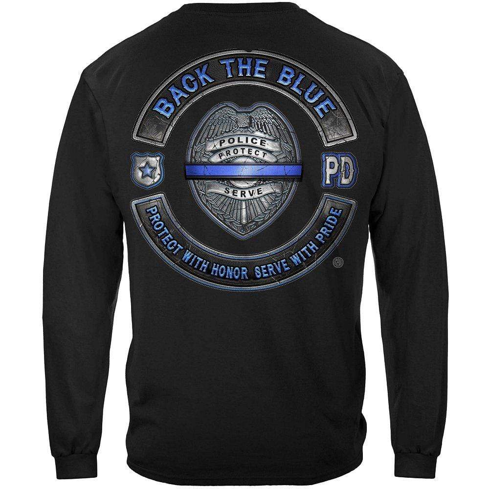 Law Enforcement long sleeve shirts  Thin Blue Line & Police shirts - Shop  Erazor Bits