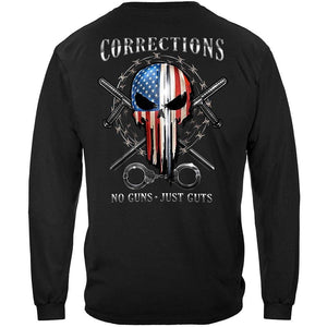 More Picture, Skull of Freedom Corrections Officer Premium Hooded Sweat Shirt