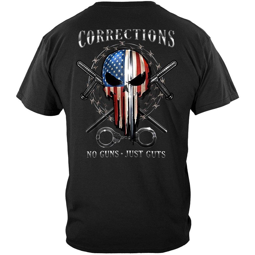 Skull of Freedom Corrections Officer Premium Hooded Sweat Shirt
