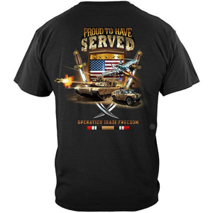 More Picture, IRAQI Freedom Veteran Proud To Have Served Premium Men's T-Shirt