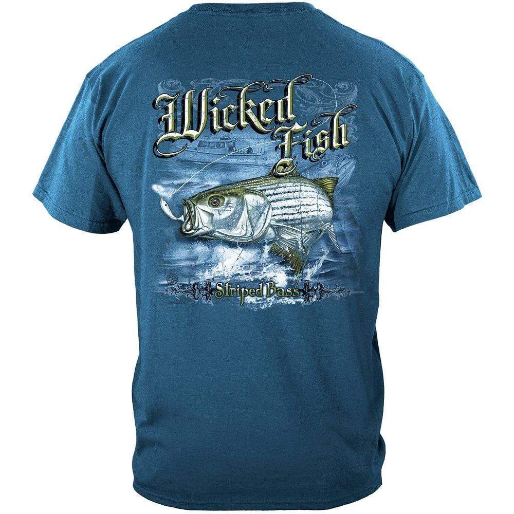 Erazor Bits Wicked Fish Striped Bass and Fluke Jackets, Fresh Water Fishing  Themed Sweaters, Hoodies for Fishers