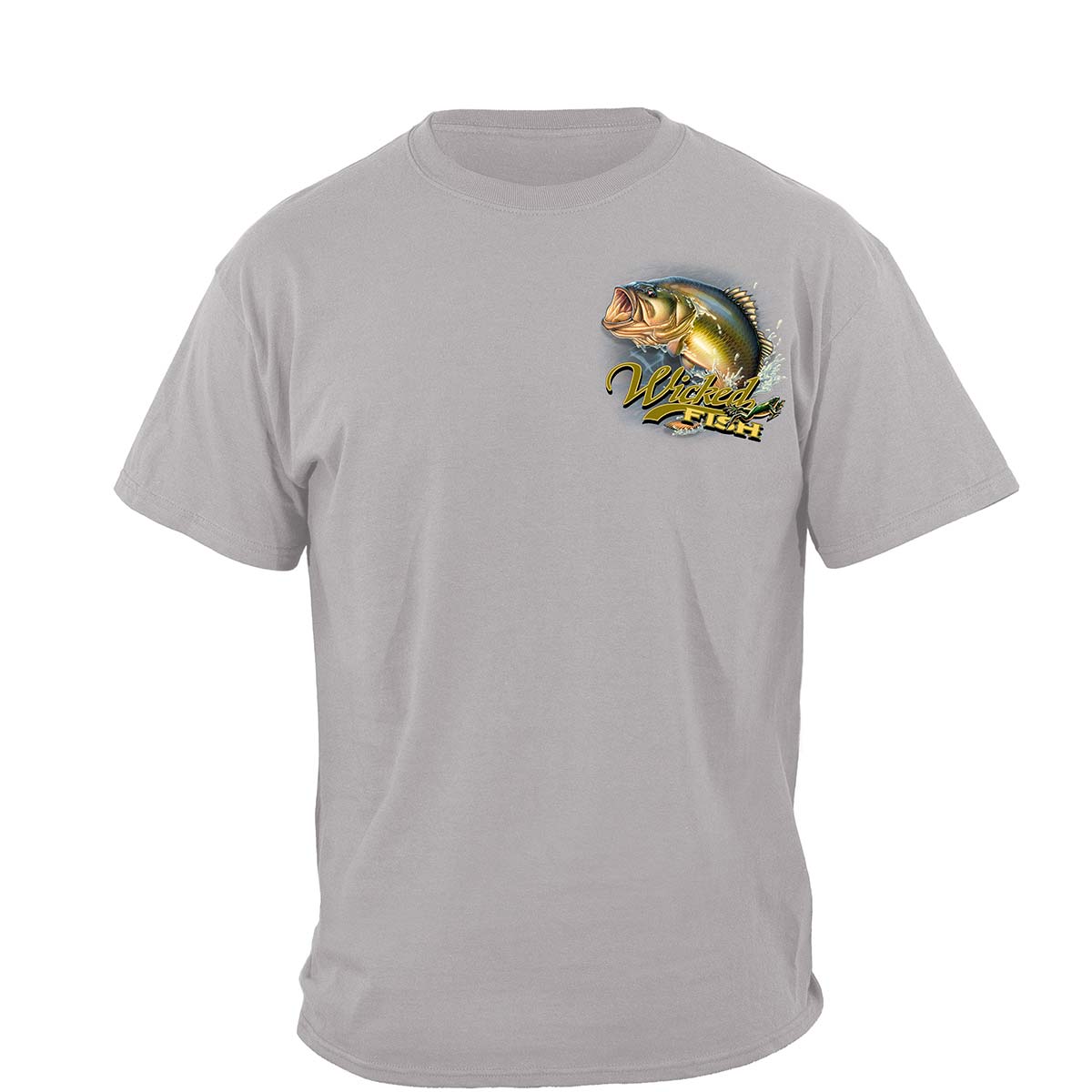 Wicked Fish Large Mouth Bass With Popper Jumping Frog Premium T-Shirt -  Shop Erazor Bits