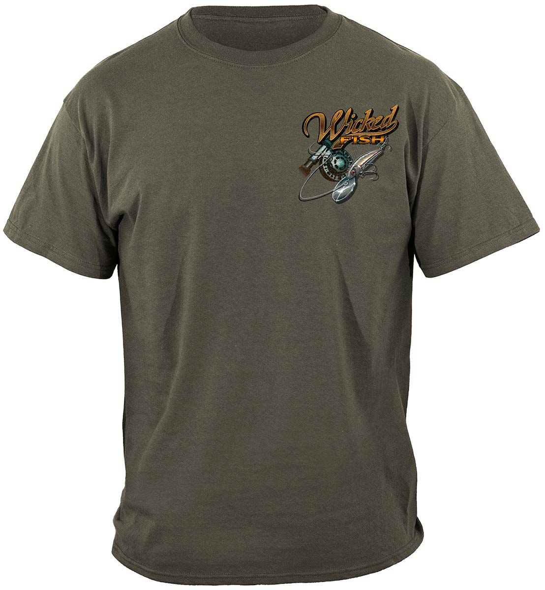 Wicked Fish Walleye Fish T-Shirt, Men's, Size: 5XL